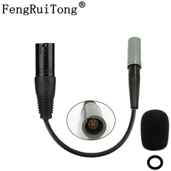 For Bose A20 Aviation Headset 6-pin (LEMO) to XLR 5Pin Airbus pilot headset Adapter xlr 5-pin to lemo 6-pin headset Adapter