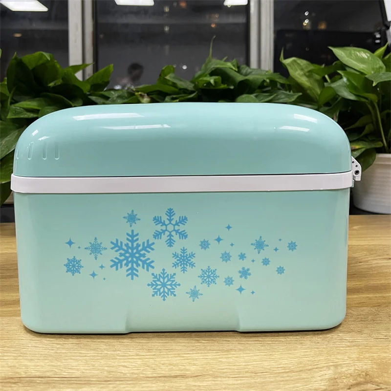 6L ตู้เย็นแช่แข็งเล็กตู้เย็นรถแบบพกพาตู้เย็นอัจฉริยะอุณหภูมิควบคุมการเก็บรักษาเครื่องสำอางและเครื่องทำความร้อน BX46