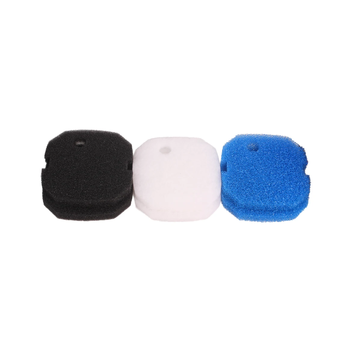 Compatible Sponge Pad Fit for Aqua One AQUIS 1200/1250 and 1000/1050 (2x White Wool, 2x Black Fine and 2x Blue Coarse)