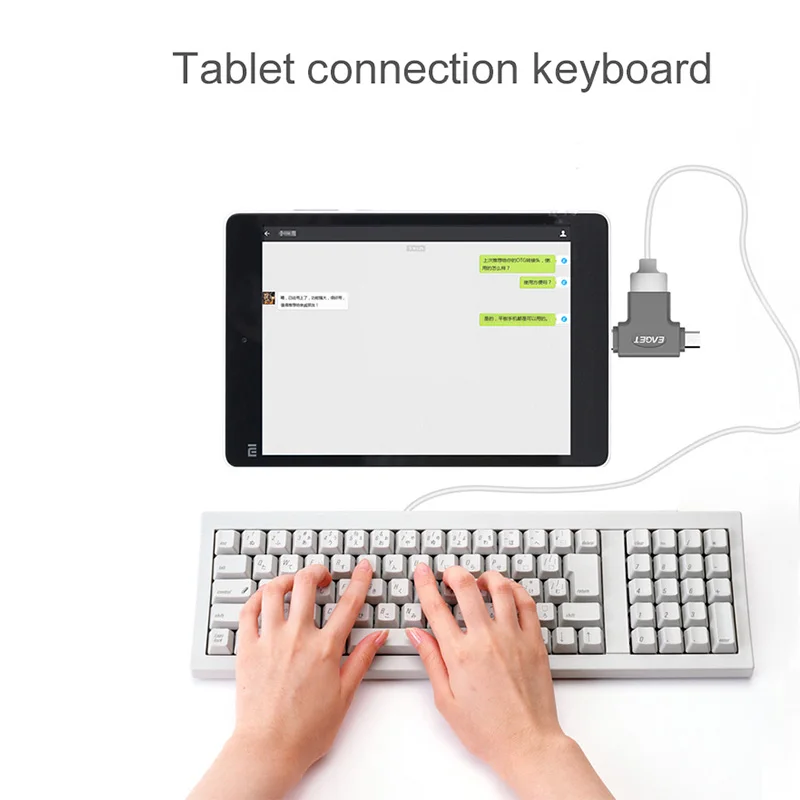 إيجت وتغ محول 2 في 1 مايكرو أوسب نوع C إلى أوسب 3.0 نوع-C محول لسامسونج غالاكسي S10 ماك بوك أوسب C وتغ محول محول