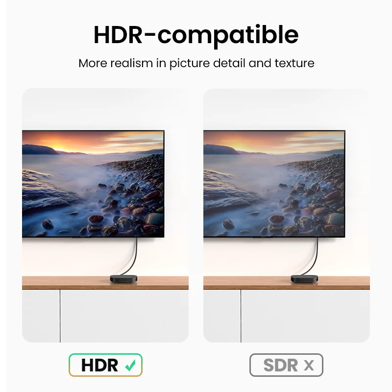 UGREEN kabel HDMI 4K 2.0 do Apple TV PS4 przejściówka Box HDMI do kabla HDMI 60Hz kabel Audio Cabo kabel HDMI 4K