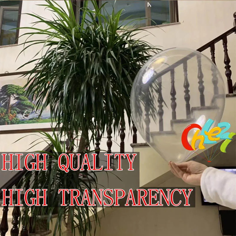 10Pcs/Lots 12Inch Clear Latex Balloons Transparent Crystal Ballons Wedding Party Birthday Decoration Kids Inflatable Air Globos