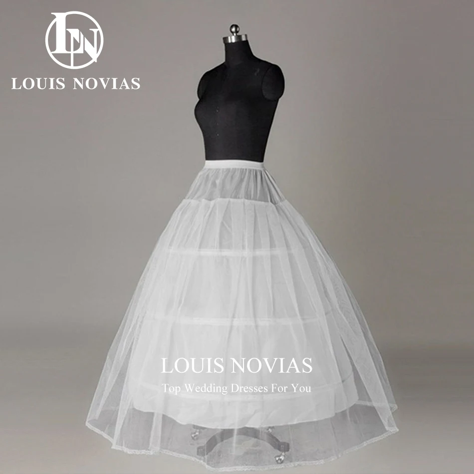 LOUIS NOVIAS Crinoline Long Wedding Petticoat For Ball Gown Dress Underskirt Wedding Accessories In Stock