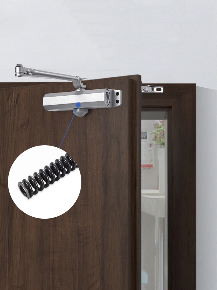 KAK Automatische Deurdranger 2 Lente Hydraulische Buffer Verstelbare Deurstopper Snelheid Mute Sluiten Voor 25 tot 80 KG Deurbeslag - afbeelding 2