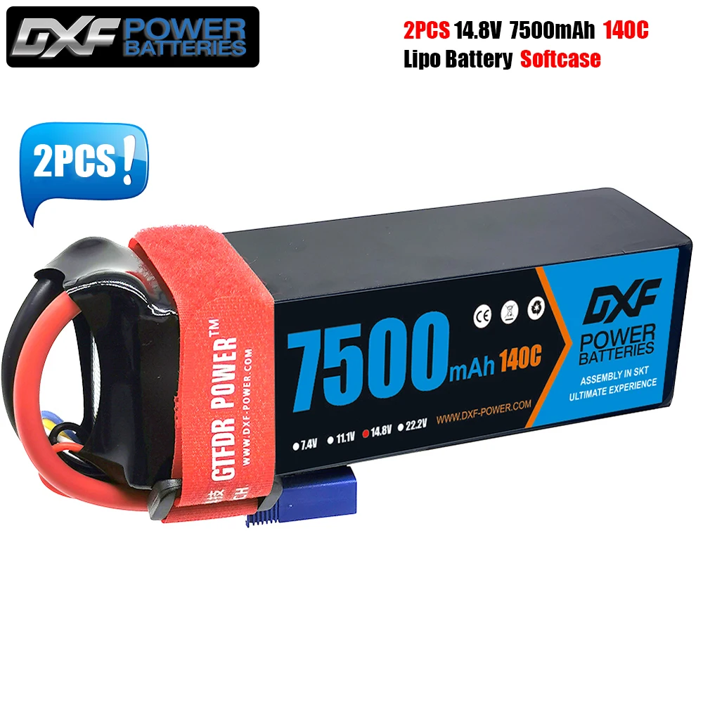 

Аккумулятор DXF RC Lipo 4S 3S 2S 14,8 V 11,1 V 7,4 V 7500mah 6750mah 6500mah 5200mah 8000mah 140C 100C 110C Аккумулятор для автомобиля, лодки, грузовика