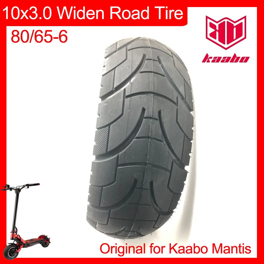 10x3.0 Widen Tire Road Street Tyre Inflatable Pneumatic 80/65-6 for Kaabo Mantis 10inch Electric Scooter Original Parts