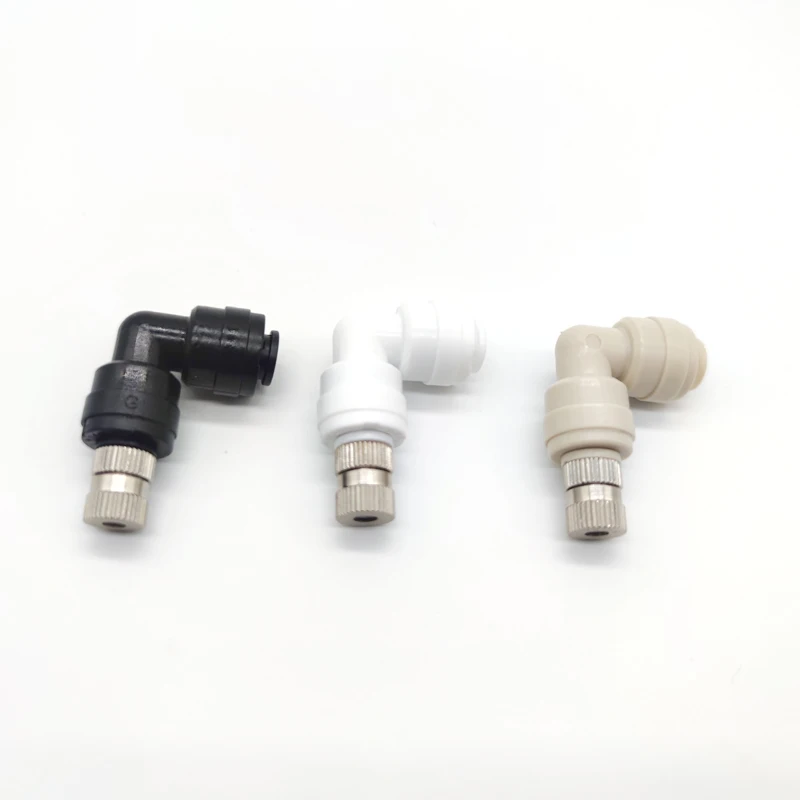 20 Stuks Quick Connectors Plastic Onderdelen 1/4 Elleboog Union L Vorm Fitting Voor 6.35Mm Waterslang Miting Spuit