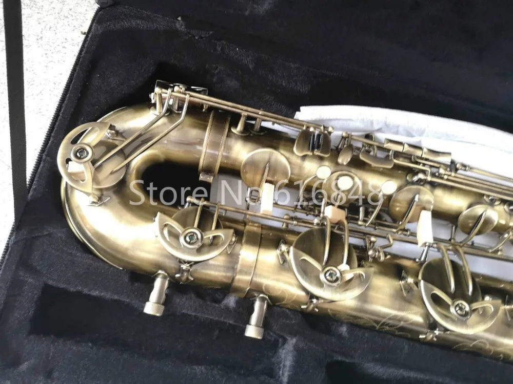 Professional MARGEWATE  Baritone Saxophone High Quality Brass Tube Antique Copper Can Be Customized Logo Saxophone