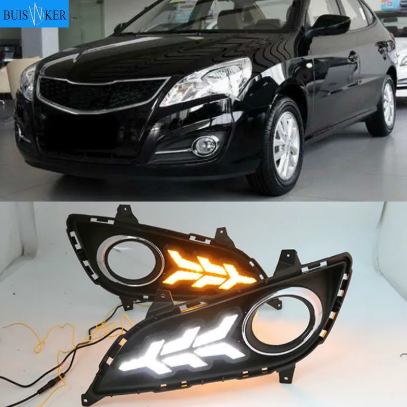 

2pcs For Hyundai elantra 2011-2016 LED DRL For elantra High brightness guide LED DRL led fog lamps daytime running lights