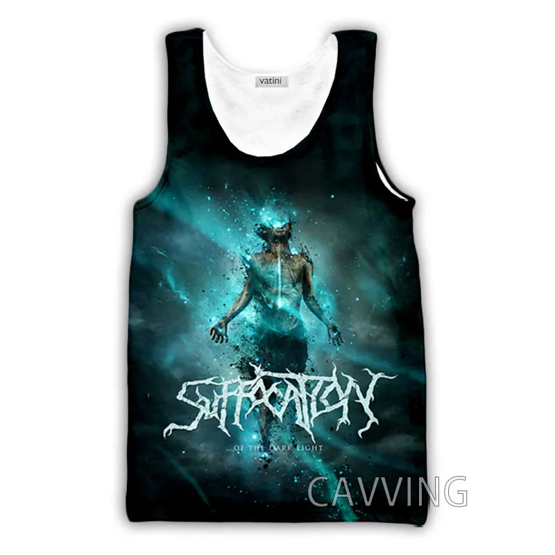 CAVVING 3D Printed  SUFFOCATION  Rock Band  Tank Tops Harajuku Vest  Summer Undershirt Shirts Streetwear for Men/women