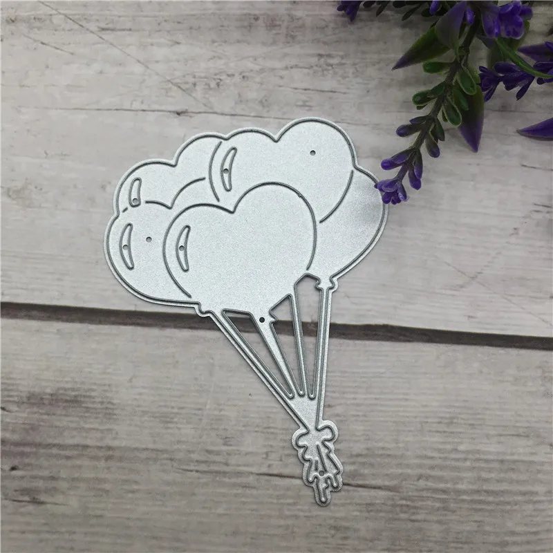 Heart Balloon Shape Metal Cutting Dies for Diy Handmade Dies Stencils Decorative Paper Card Making Dies Embossing