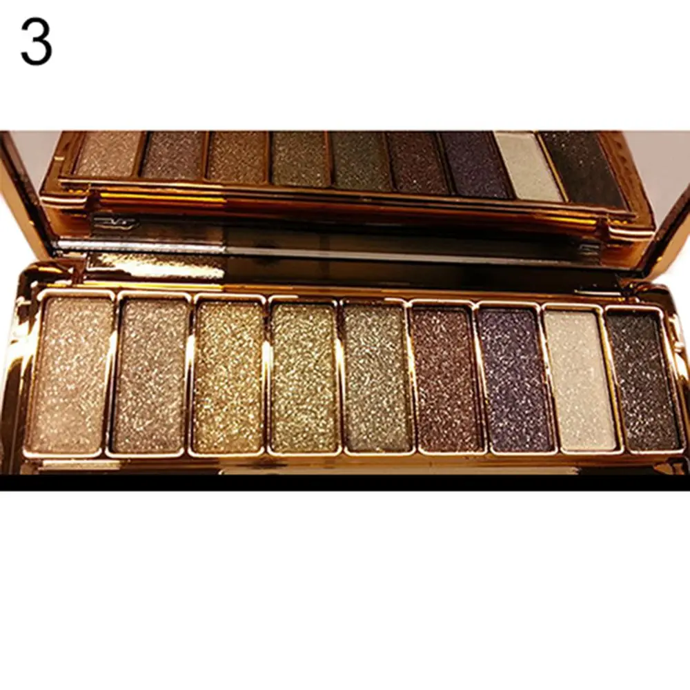 9 Colors Eyeshadow Palette Pearly Matte Earth Color Eyeshadow Portable Shiny Long Lasting Natural Eyeshadow Eye Makeup Cosmetic