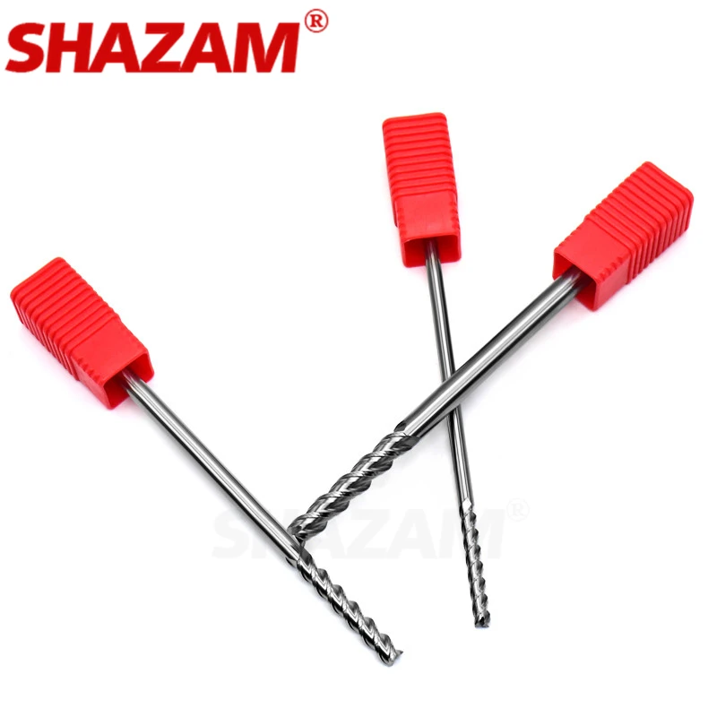 Cortador de fresado con revestimiento de aleación, herramienta de acero de tungsteno Hrc55, mecanizado Cnc de aluminio, 3 cuchillas, cortador de