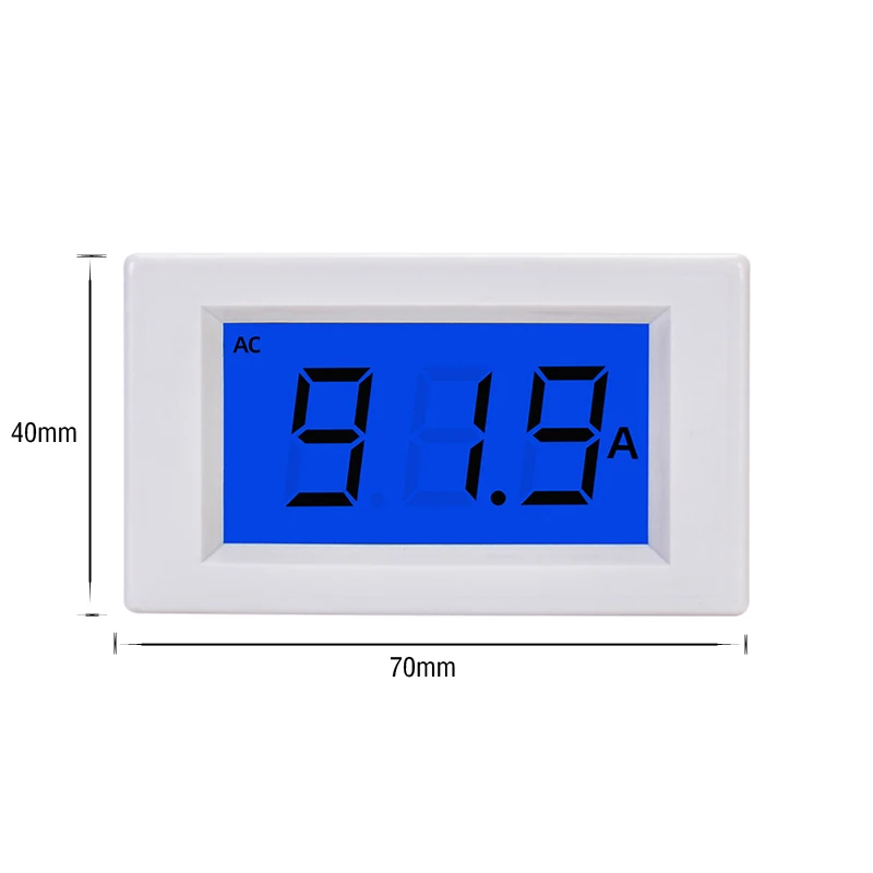 صغير LCD التيار المتناوب الرقمية الالكترونية مقياس التيار الكهربائي شاشة ديجيتال الفولتميتر AC100A AC50A أداة الصك الحالية