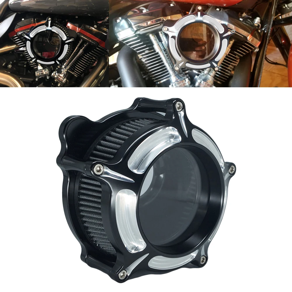 

RSD Clarion Air Cleaner Intake Filter For Harley Sportster XL 883 1200 Dyna FXDLS Touring Electra Road Glide Softail Fat boy FLH