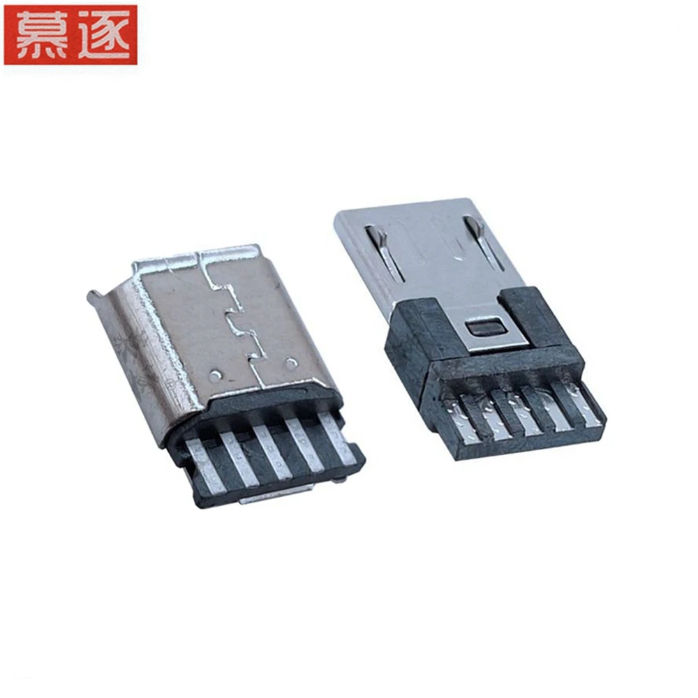 10 micro USB stecker 5-pin Android 5p Mini USB männlichen solder draht weibliche einzelne stecker
