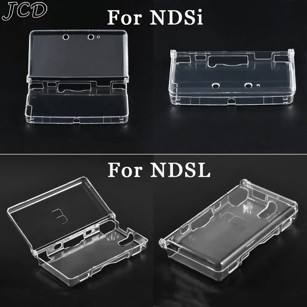 

JCD In Bulk Plastic Clear Crystal Protective Hard Shell Skin Case Cover For DSL NDS Lite NDSL for DSi NDSi Console