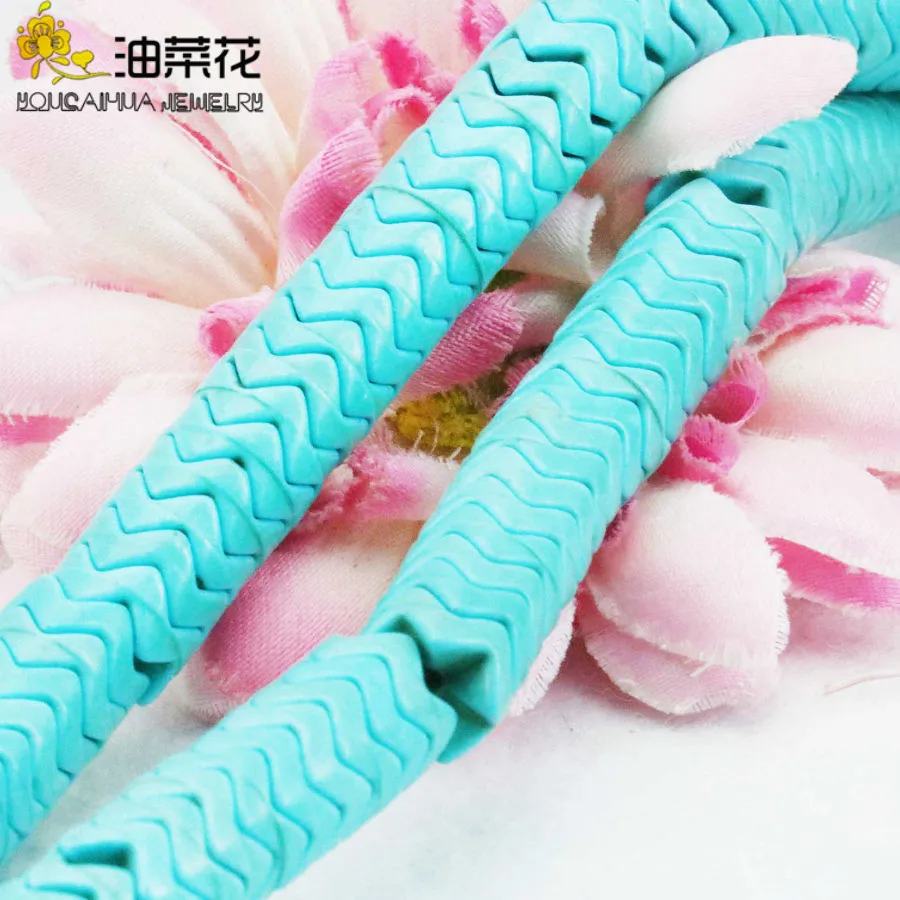 8mm Turquoises Stone Gear Shape Beads DIY Handmade Accessories Loose Jewelry Making Woman Girl Lucky Gift Wholesale Price 15inch