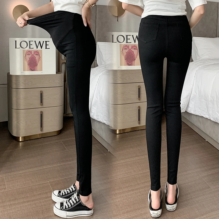 

Pregnant women's feet pants spring and autumn pencil pants belly lift leggings magic pants casual self-cultivation tide mom was