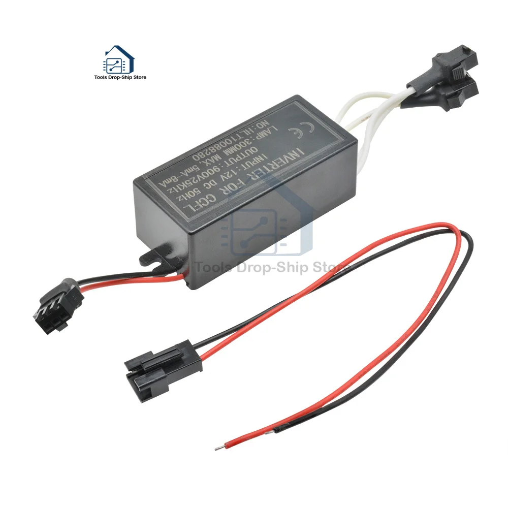 DC 12V to 900V CCFL Inverter Male Connection for CCFL Angel Eyes E46 E39 E53 Driver Projector Lens Light Ballast