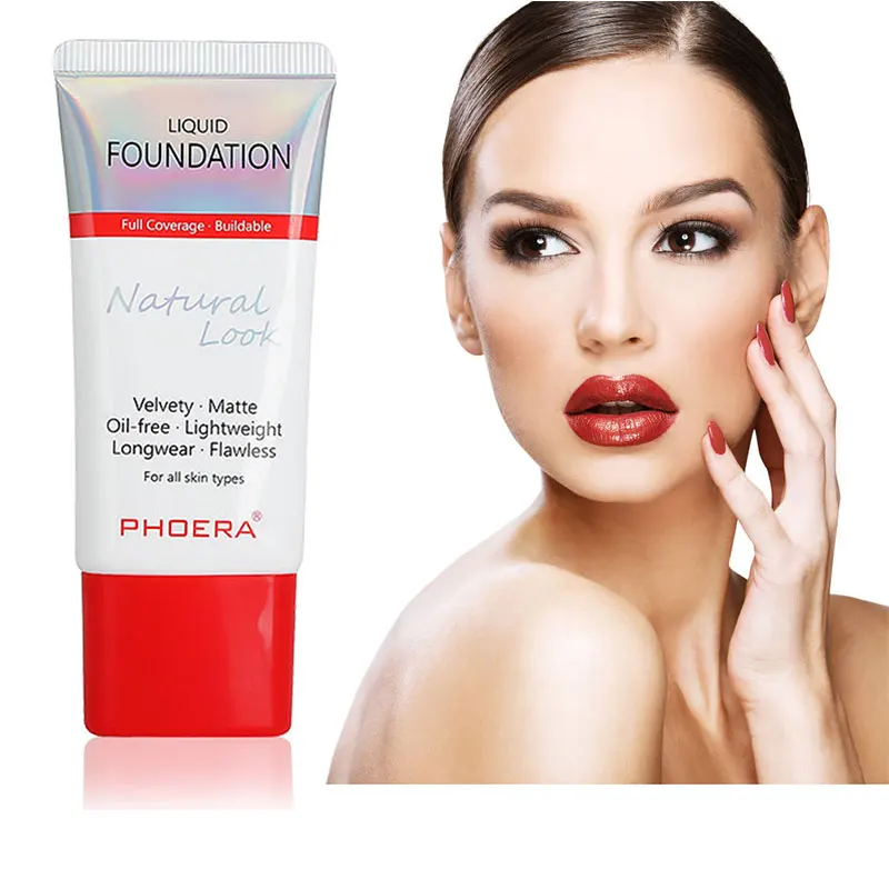 30ml Liquid Foundation 24 Hours Long Lasting Whitening Moisturizing Oil Control Concealer Silky Base Cream Makeup TSLM1