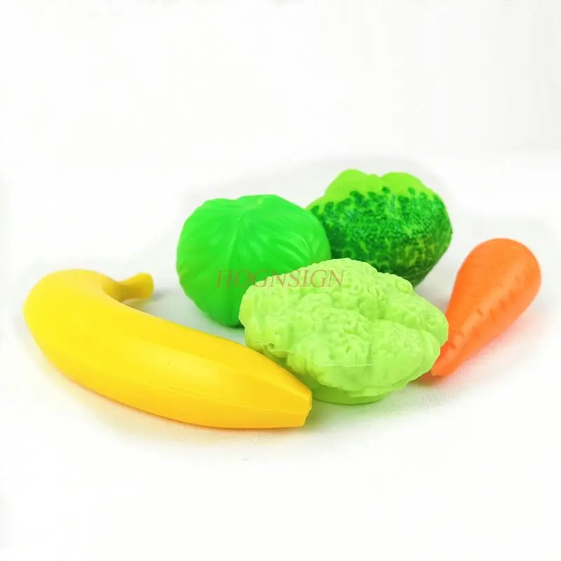 5pcs Simulation Food Kitchen Toy Broccoli Carrot Dutch Beans Vegetables Toys For Kids 2021