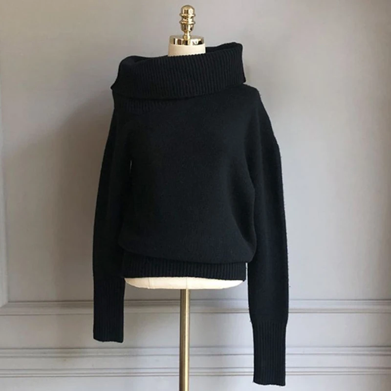 BGTEEVER 2019 Winter Rollkragen Frauen Pullover Mode Hohl-out Weibliche Gestrickte Pullover Frauen Gestrickte Jumper Tops pull femme