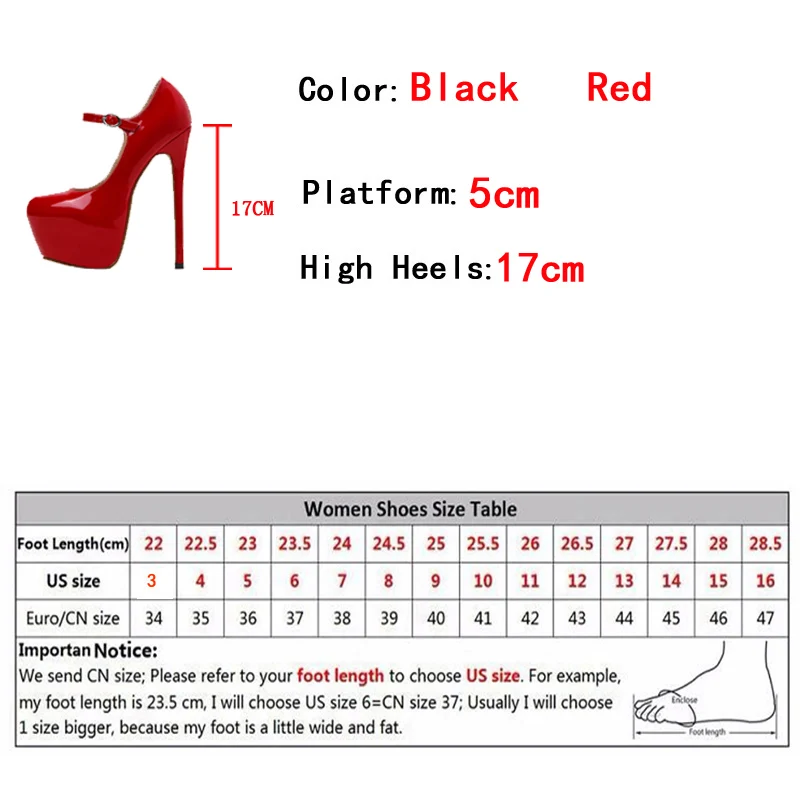 Liyke 2024 Spring Autumn Women Platform Pumps Black Round Toe Buckle Strap 17CM Super High Heels Pole Dance Shoes Stiletto Mujer