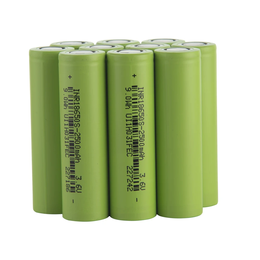 

10pcs 2500mAh 3C 18650 3.7V Li-ion power Battery cell rechargeable 7.5A Apply to Electric bicycle ebike Scooter