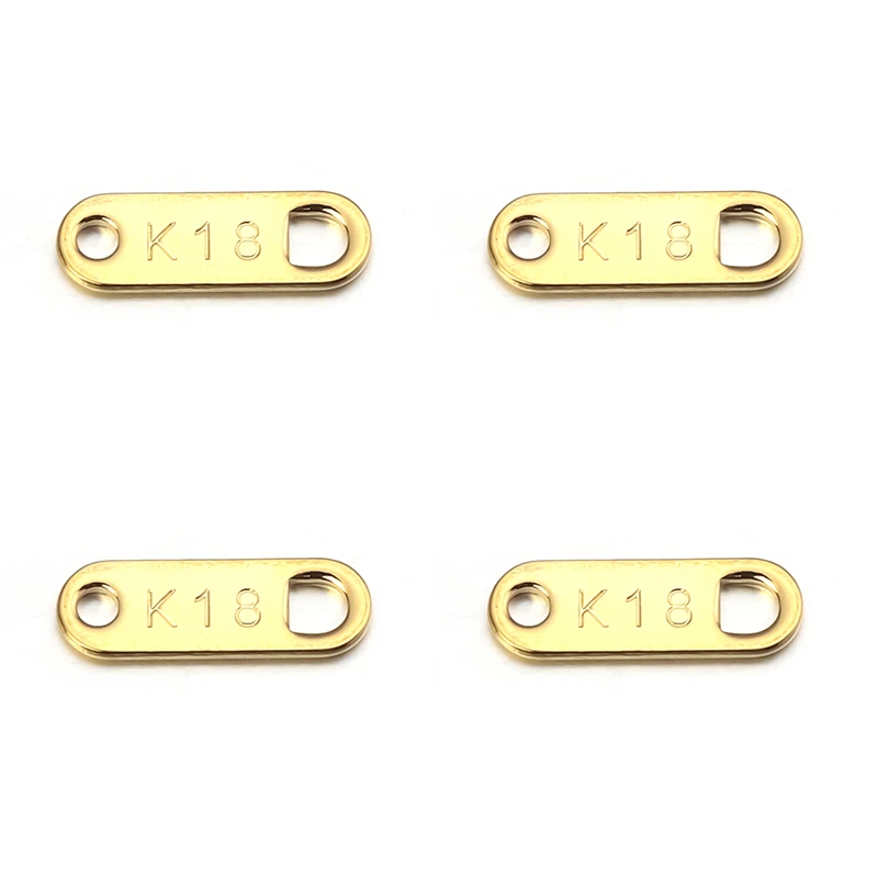 LINSOIR 30Pcs/lot Stainless Steel Engraved Rectangular Tail Chain Tag 11*3.5mm for Bracelet Necklace Jewelry Making