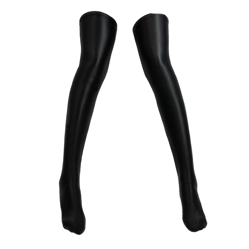 DROZENO Solid High Socks Sexy Shiny Socks.Medias .Calcetín de baile en barra hasta la rodilla, Medias Sexy para club nocturno
