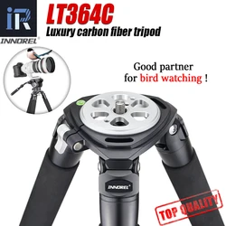 LT364C Professional 10 Layers Carbon Fiber Tripod for Top-Level Birdwatching Camera Stand 36mm Leg Tube Max Load 77lb/35kg