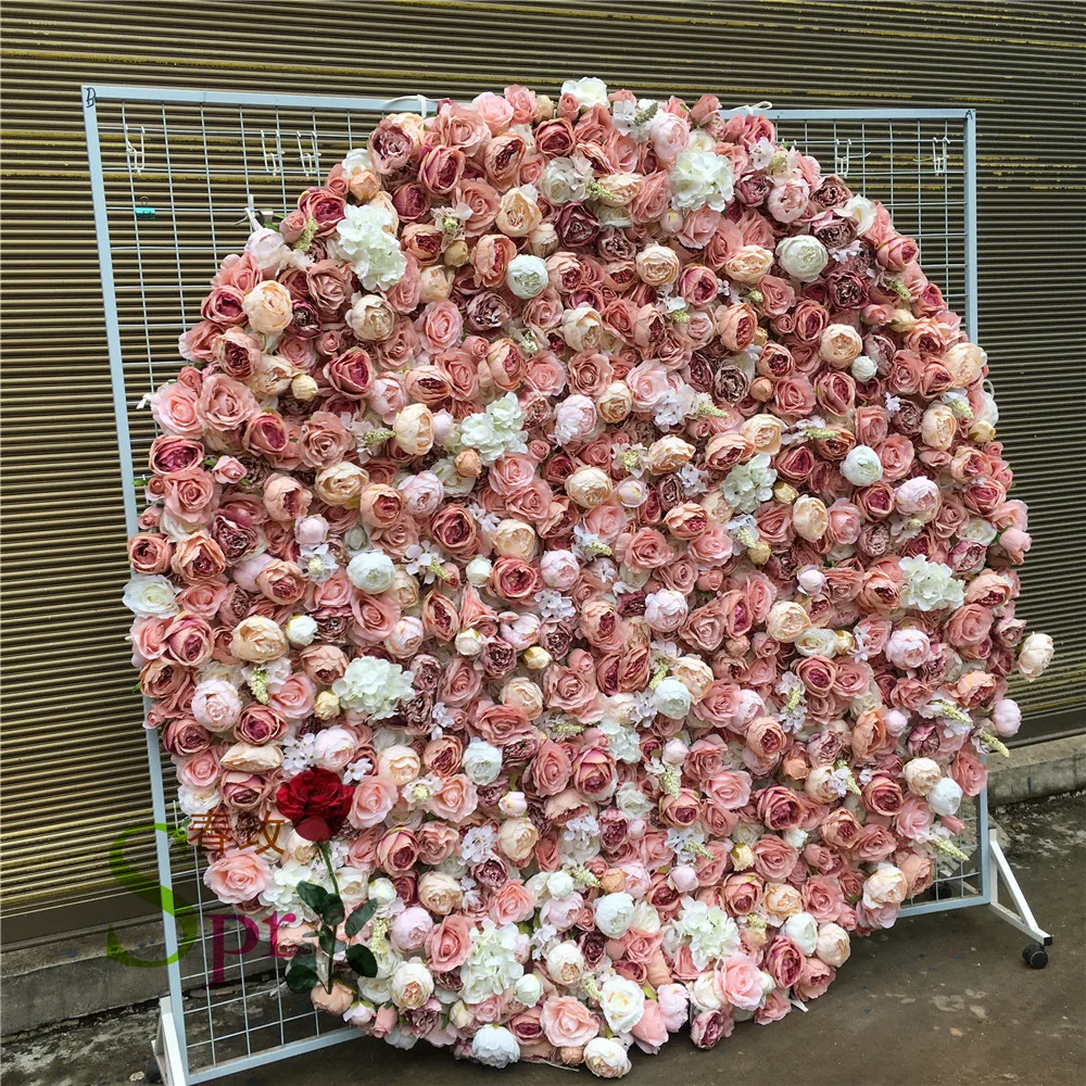 

SPR ROUND 2m dia Wedding Supplies Home Floral Decoration Rose Hydrangea Bouquet Silk Artificial Decorative Flower Wall Backdrop