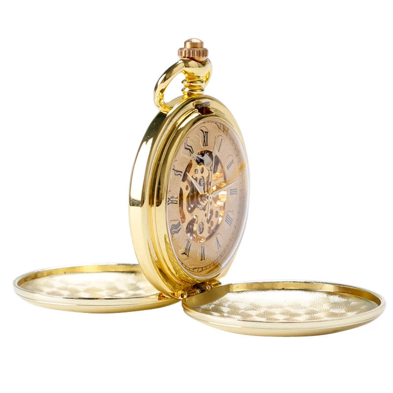 Retro Double Open Cover Manual Mechanical Big Pocket Watch Pocket Watch For Men And Women