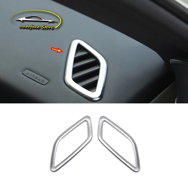 

ABS Chrome For Mercedes Benz GLA 2016 2017 2018 Accessories Auto Front Small Air Outlet Decoration Cover Trim Car Styling 2Pcs