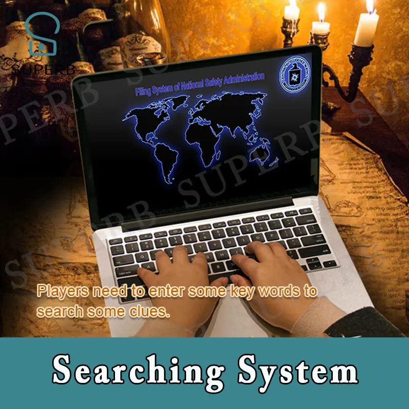 escape room game prop searching system to get clues for escape room adventure game props Takagism game search system google prop