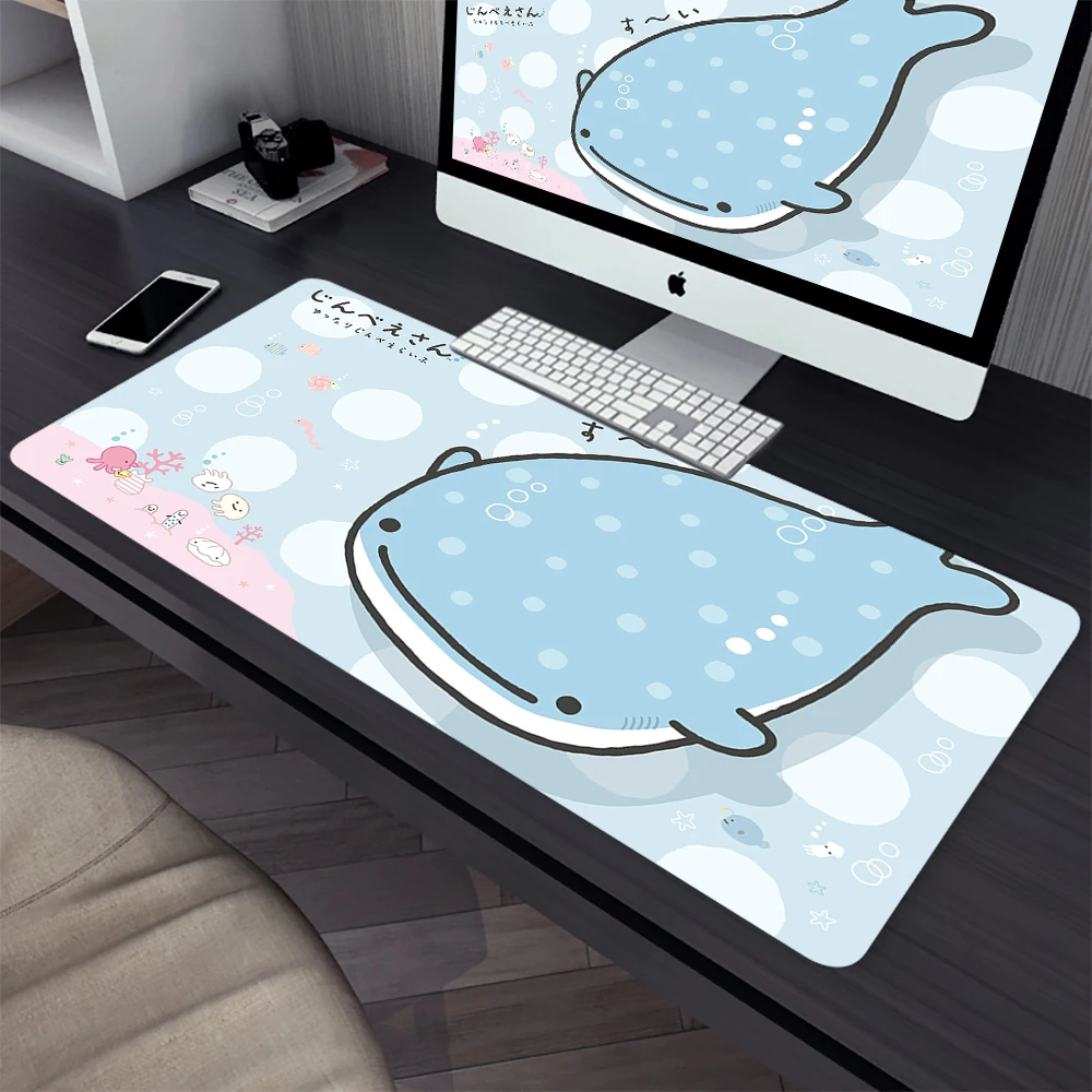 Japanese Cute Jinbesan Large Gaming Mouse Pad Computer Mousepad Gamer Laptop Mouse Mat Office Mausepad XXL Keyboard Mat Desk Pad