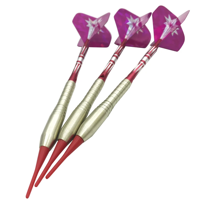 

High-quality 3Pcs/set 19g Electronic Darts Accessories Profession Soft Dart Match Darts Copper Body Aluminum Alloy Shaft Dardos