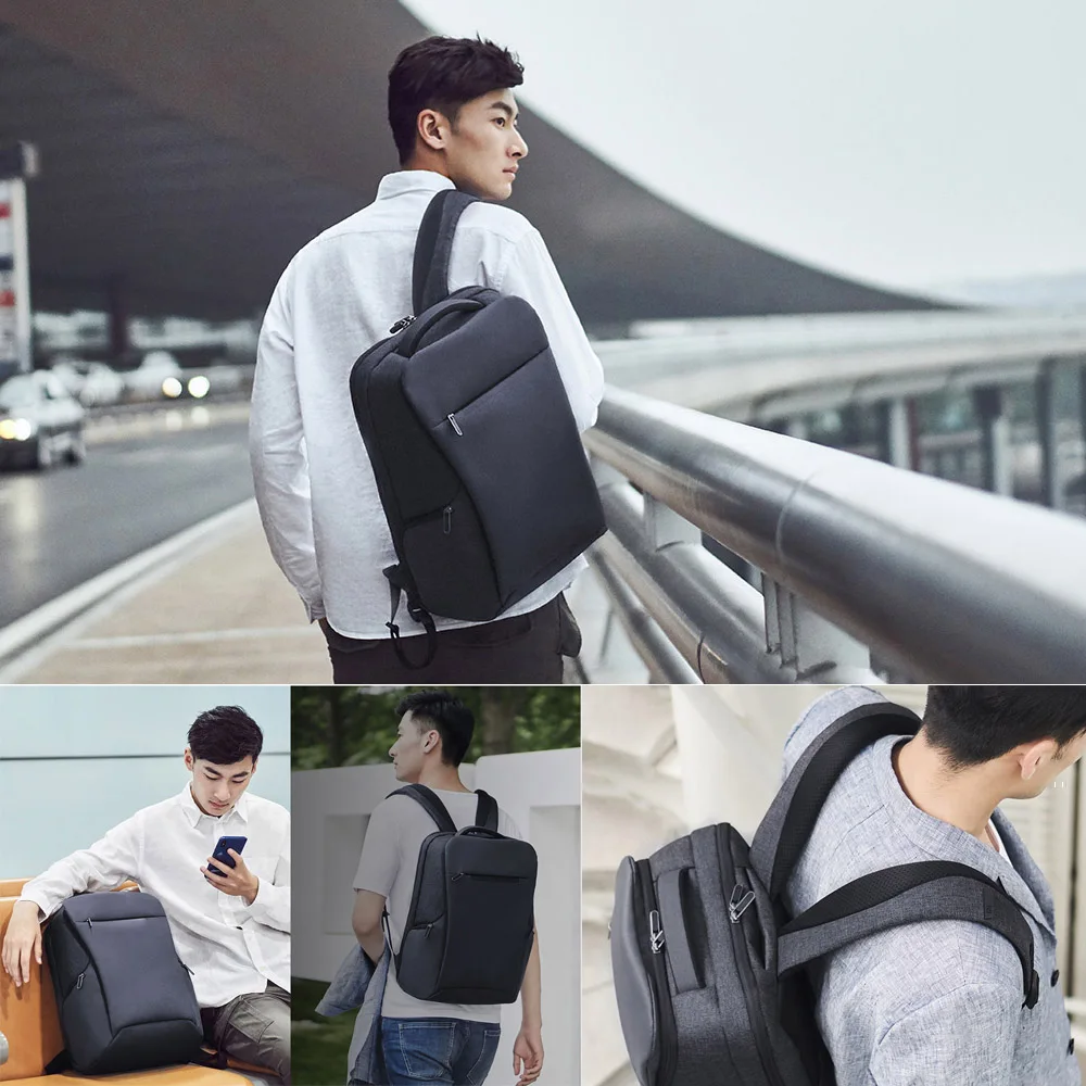 Oryginalny Xiaomi Mi Business Travel plecaki 2 wodoodporna otwarta torba 26L duża pojemność dla 15.6 Cal School Office Smart Laptop Bag