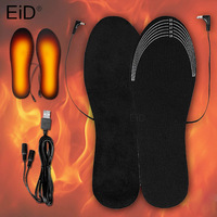 USB Electric Heated Insoles Women Men Heated Shoe Insoles Winter Outdoor Sport Feet Warming Insoles Foot Warming Pad Feet Warmer