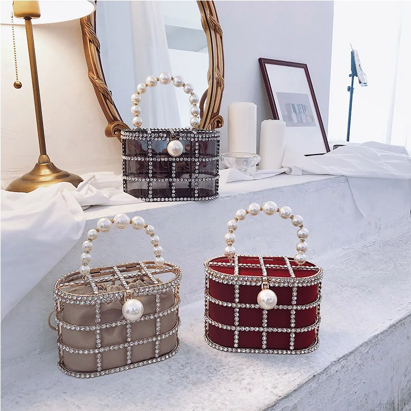 Leopard Zebra Pattern Diamonds Basket Evening Clutch Bags Women Luxury Purses Preal Beaded Metallic Handbags Ladies Wedding Bag