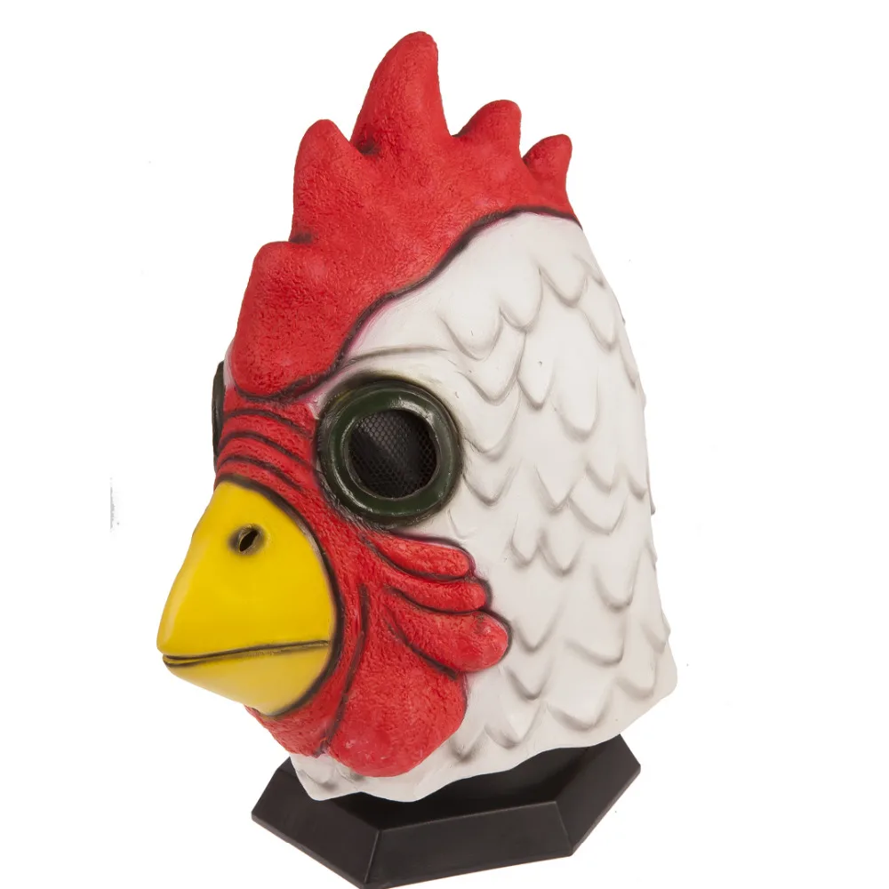 Halloween Latex Mask Adult Richard Rooster Mask Hotline Miami Game Props Cosplay Animal Funny Crazy Accessories