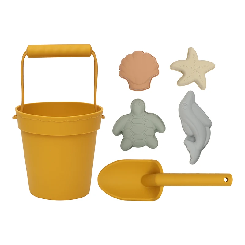 Summer Beach Toys for Kids Soft Silicone Sandbox Set Beach Game Toy for Send Children Beach Play Sand Water Play Tools