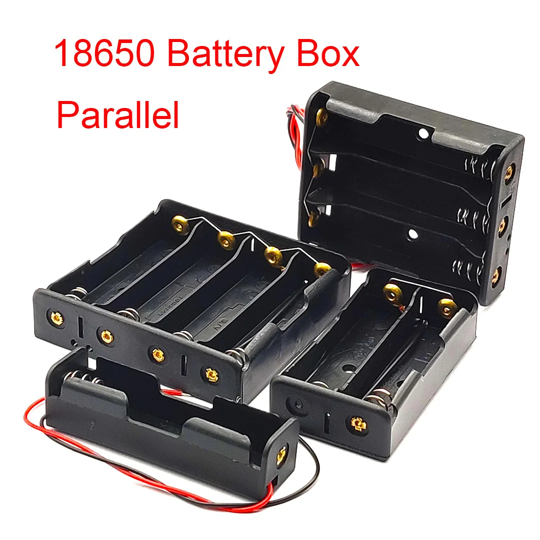 18650 Power Bank Cases 1/2/3/4 18650 Battery Holder Storage Box Case 18650 Parallel Battery Box