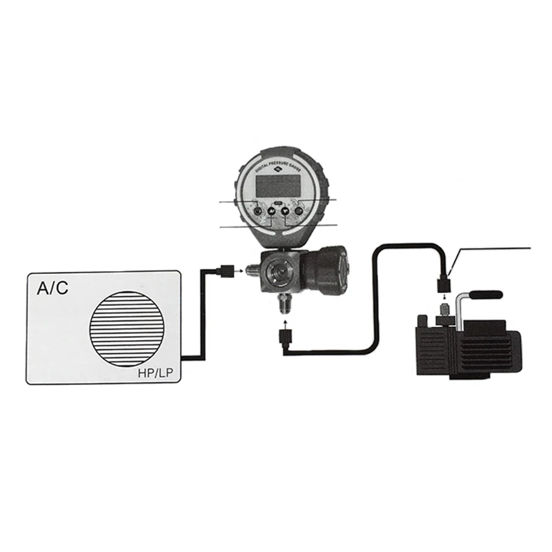 مقياس ضغط التبريد ، مقياس ضغط الفراغ ، مقياس درجة حرارة HVAC