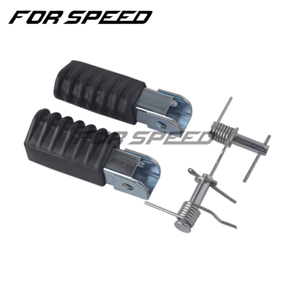 Motorcycle Left & Right Footrest Foot Rest Pedal Pegs for Yamaha PW50 PW80 PW 50 80 Dirt Pit Bike Motorbike ATV Quad