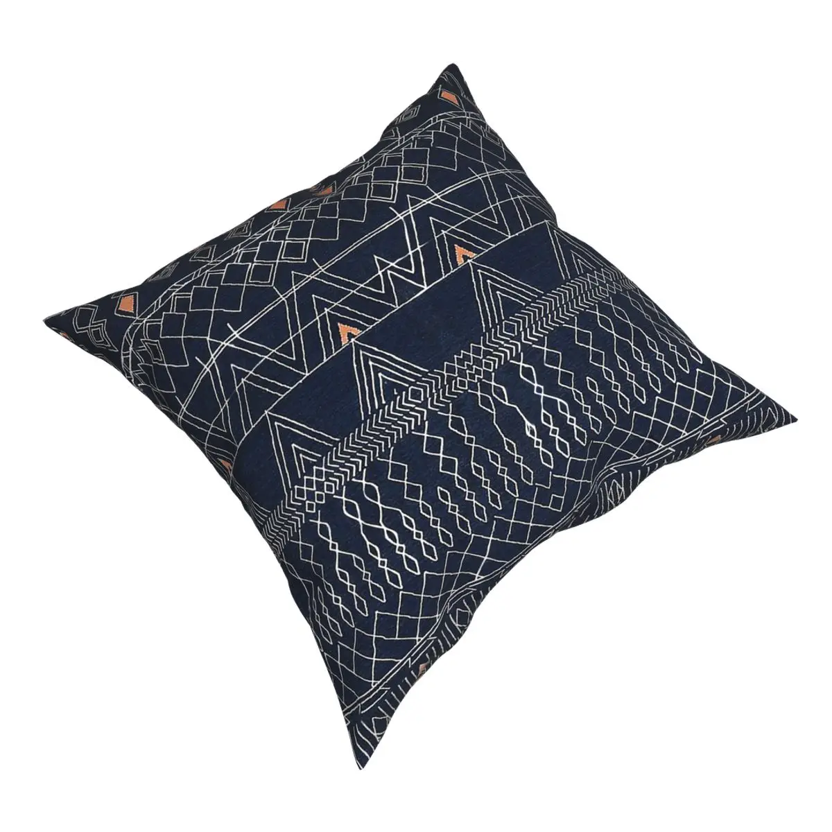 Indigo Blue Oriental Anthropologie Moroccan Style Pillowcase Home Decorative Boho Cushion Cover Throw Pillow for Home