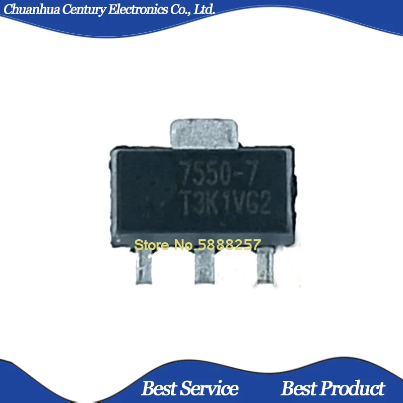 HT7550 HT7550-7 5ชิ้น/ล็อต7550-7ของดั้งเดิม SOT89และของใหม่ในสต็อก