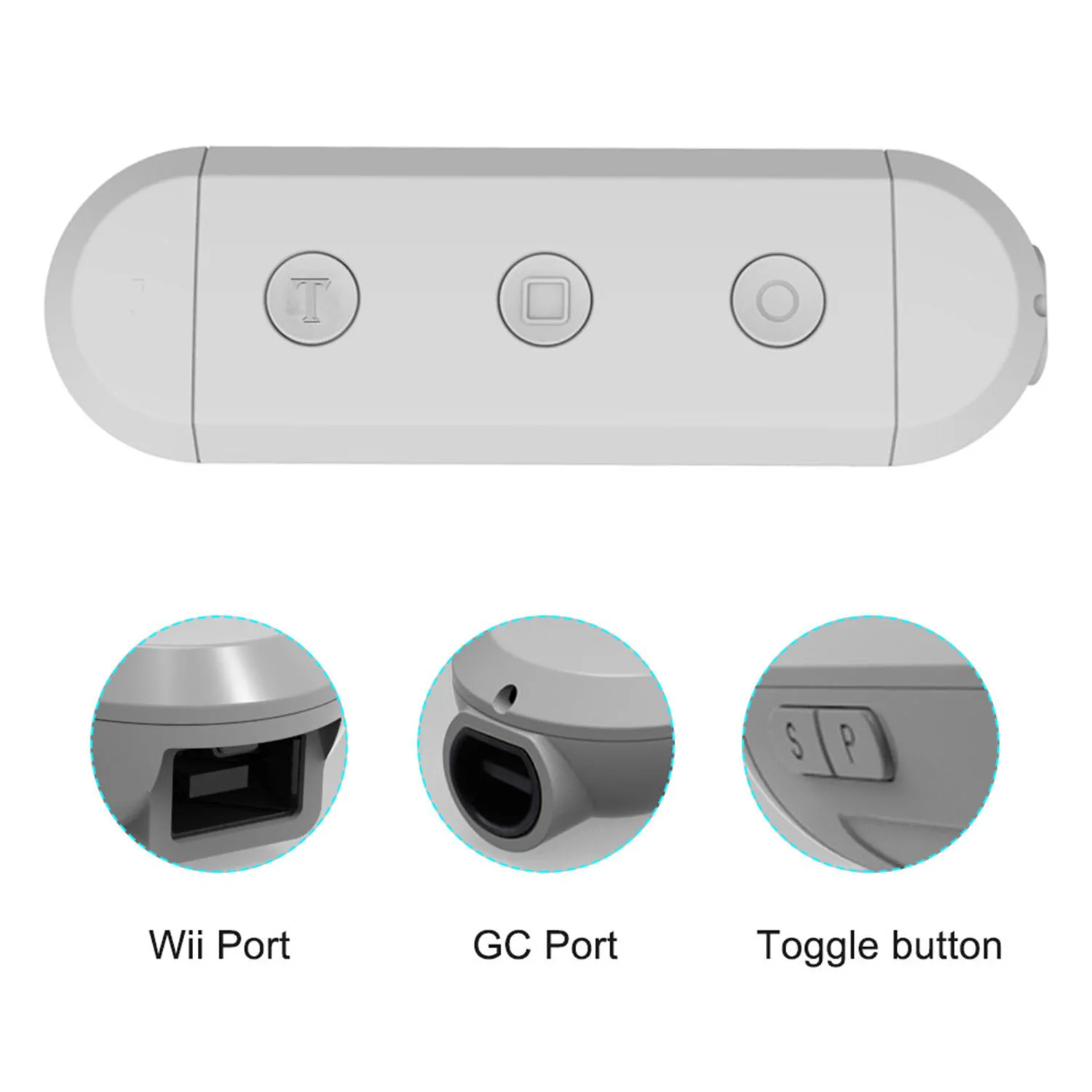 Bevigac Portatile Controller Wireless Converter Adapter per Nintendo Nintend Interruttore NES GC GameCube W-ii U Controller di Gioco per PC