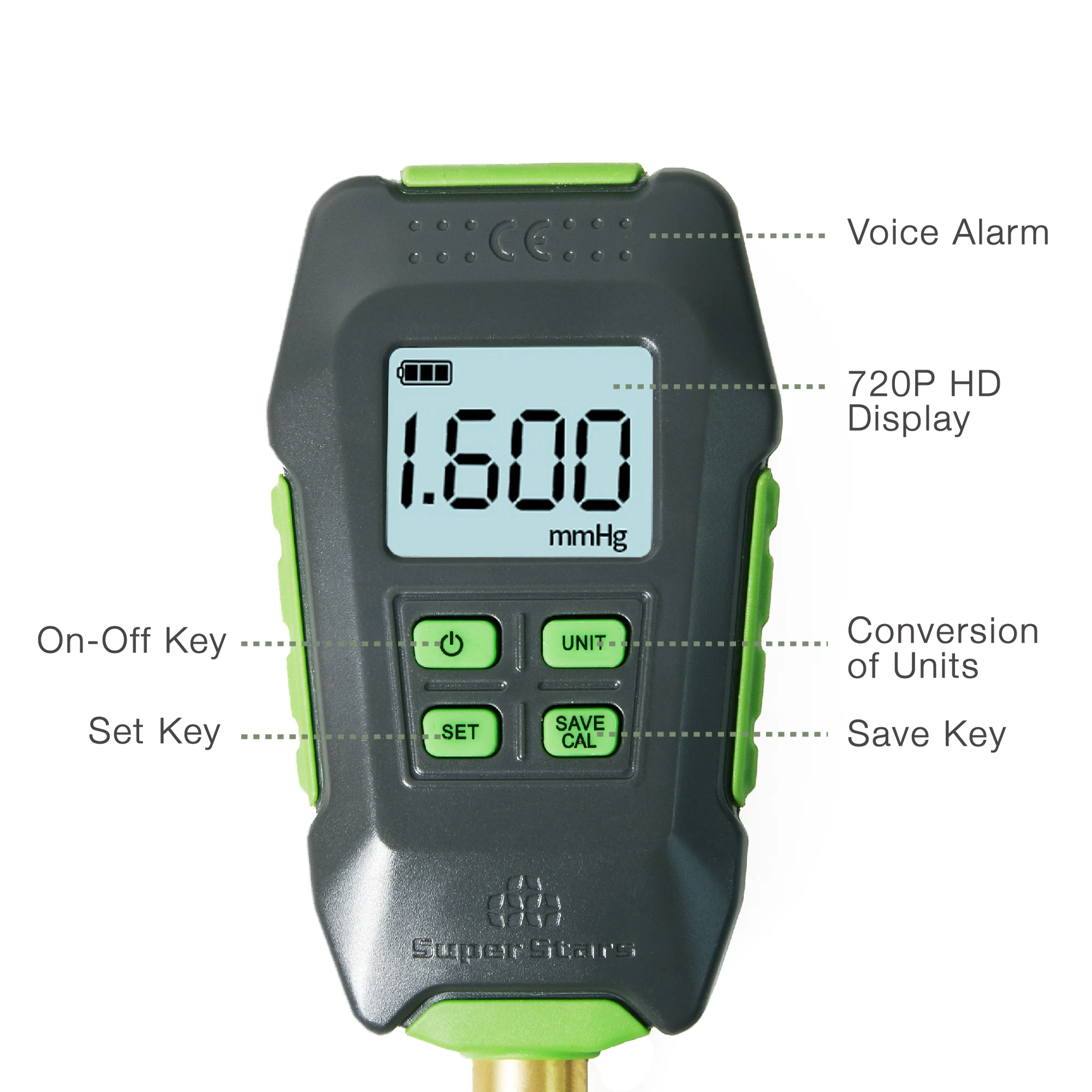 DSZH-Medidor de vacío Digital ST-VG90, pantalla electrónica de alta precisión, Contador de presión